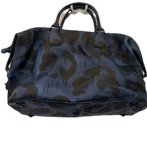 COACH Explorer CAMO Print LEATHER DUFFLE BAG